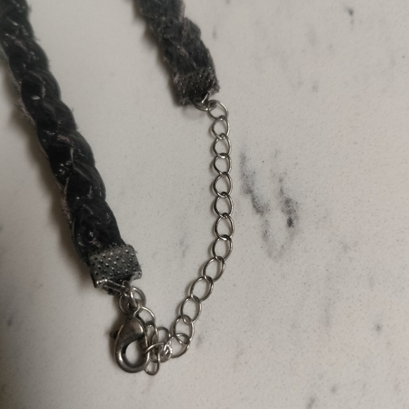 Turquoise Bold Statement Necklace | Express | Boho Western Vibes Leather Chain - Picture 6 of 7